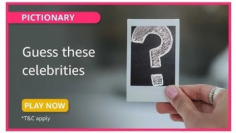 Amazon Pictionary Quiz Answers Today | Guess The Famous Celebrities | 2 July 2021