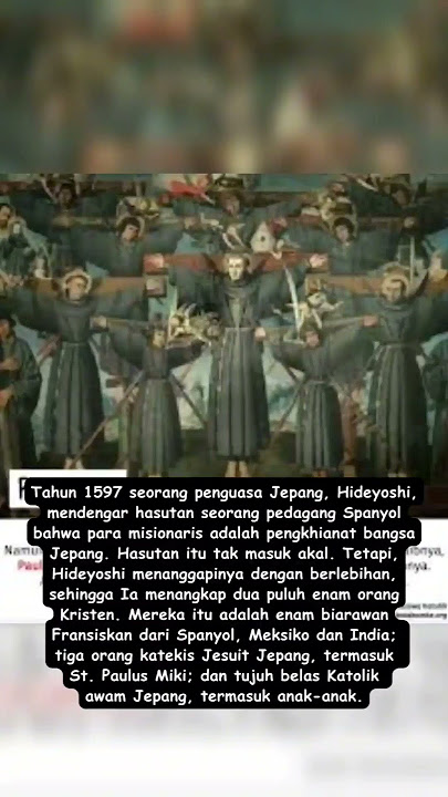 PW. St. Paulus Miki, Imam, dkk., Martir - Markus 7: 1 – 13 (Selasa, 06 Februari 2024) #katolik