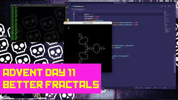 Advent 11 - Better Fractal Snowflake Layout & Render in Python/Pygame