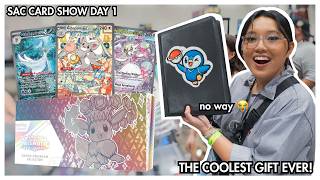 can't believe i was gifted this | sac card show day 1