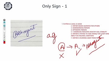 Basics Of Graphology: Signature Analysis Demo (Part 2)