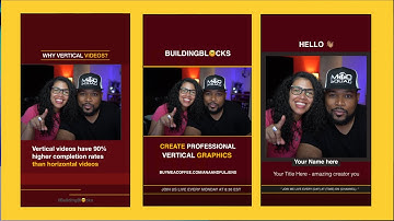 FREE Vertical Video Templates: Ecamm Live | BuildingBlocks w/ ana and Fuljens