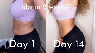 abs in 2 weeks?! i tried the chloe ting ab workout challenge