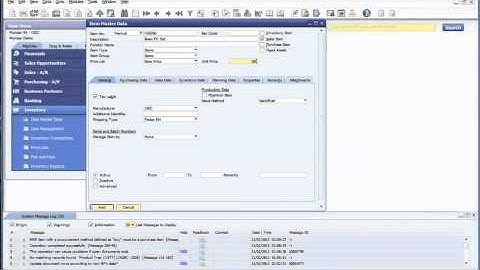 SAP Business One BOM (Bill of Material) types -- Sales & Production BOM