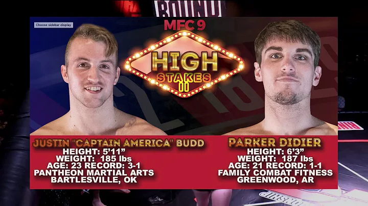 MMAX9 Justin Budd v Parker Didier