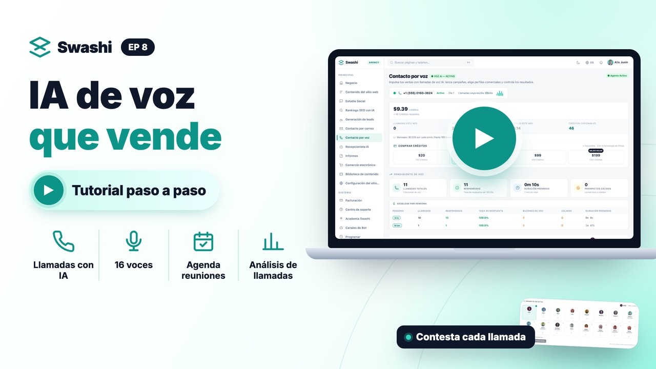 Cómo usar la IA de voz de Swashi