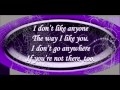 Jessica Andrews - I Don't Like Anyone (Lyrics)