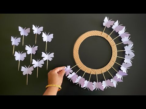 2 Beautiful Paper Butterfly Wall Hanging /Paper craft For Home ...