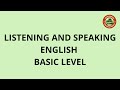 Listening and speaking english for beginners  part 1