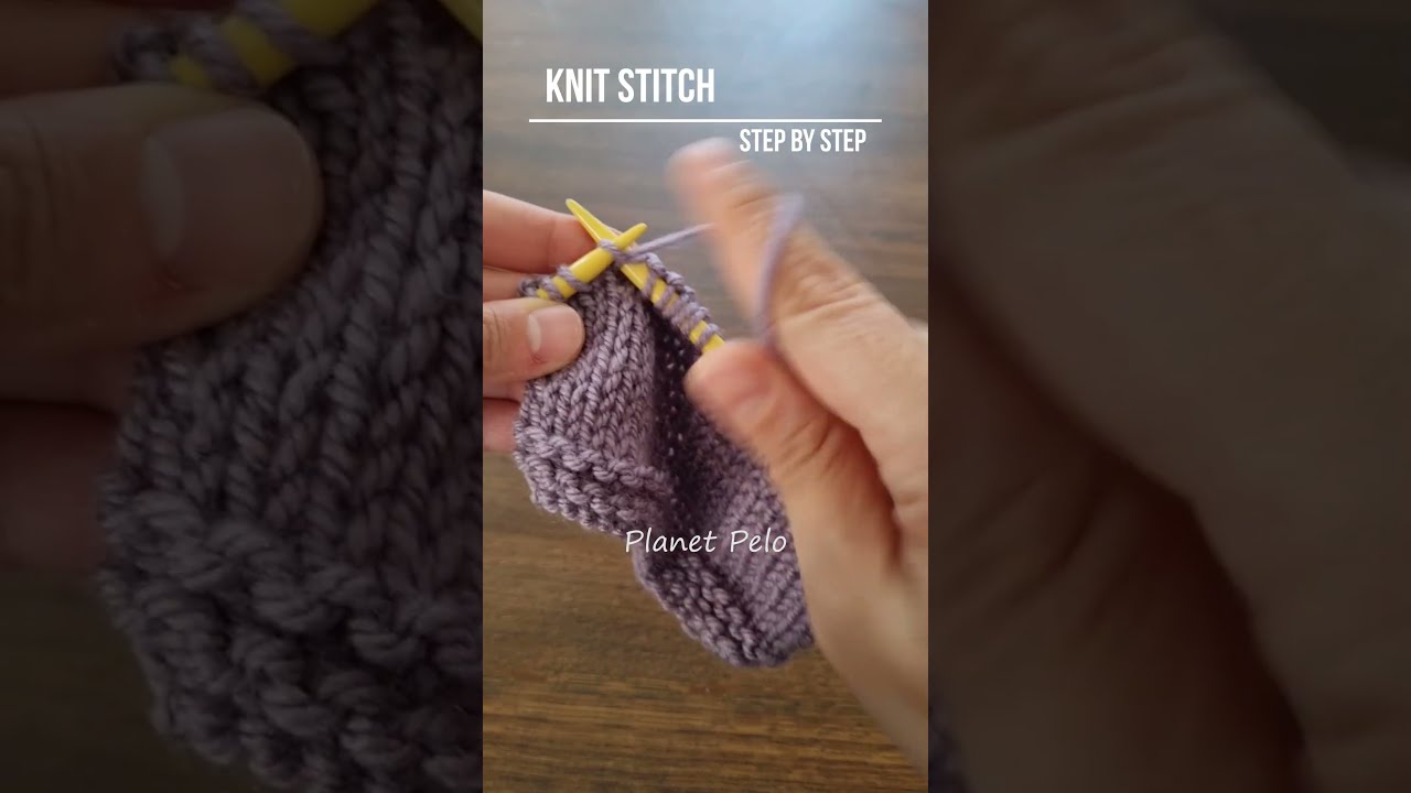How To Do Knit Stitch Step By