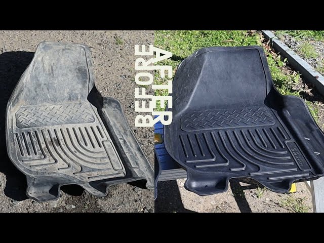 The best way to clean rubber car mats! 