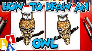 how to draw a realistic owl