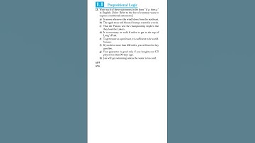 1.1 Propositional logic Q23 #maths  #discretemaths #logic #proposition #shorts #youtubeshorts #viral