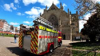 Exeter Cathedral, behind the scenes Fire Service Visit, Danes Castle - Green Watch. Devon.