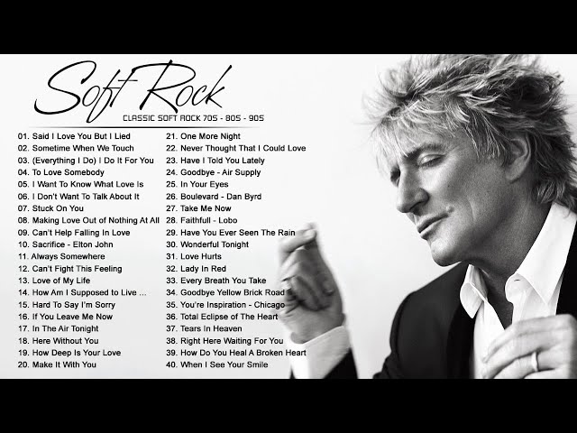 Michael Bolton, Phil Collins, Rod Stewart, Chicago, Bee Gees - Best Soft Rock 70s,80s,90s class=