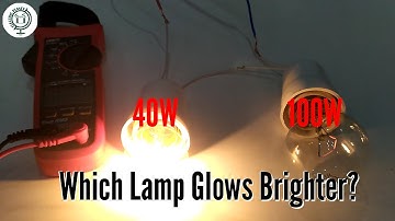 (Practical) Which bulb glows brighter?