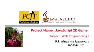 The Adventure Of Samurai java institute selection programmer |JavaScript 2D Game |