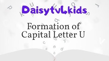 Formation of Capital Letter U I Uppercase Letter U #writing #learning