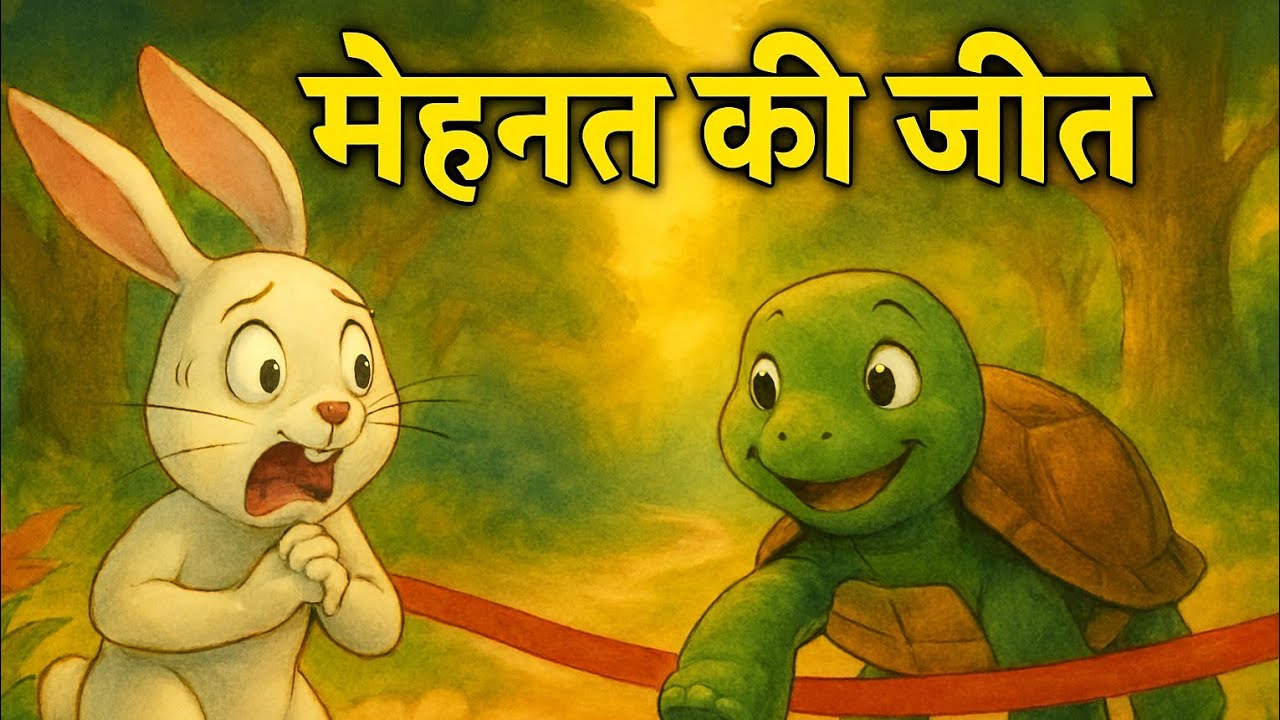 खरगोश और कछुआ | मेहनत की जीत | Hindi Moral Story