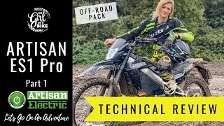 Artisan ES1 Pro Technical Review - off-road scooter - electric motorcycle The Girl On A Bike review