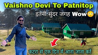 Vaishno devi to patnitop /patnitop hill station / patnitop latest video 2024 / patnitop jammu