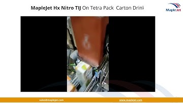 Precision Coding: Hx Nitro Printing on Tetra Pack Carton Drinks