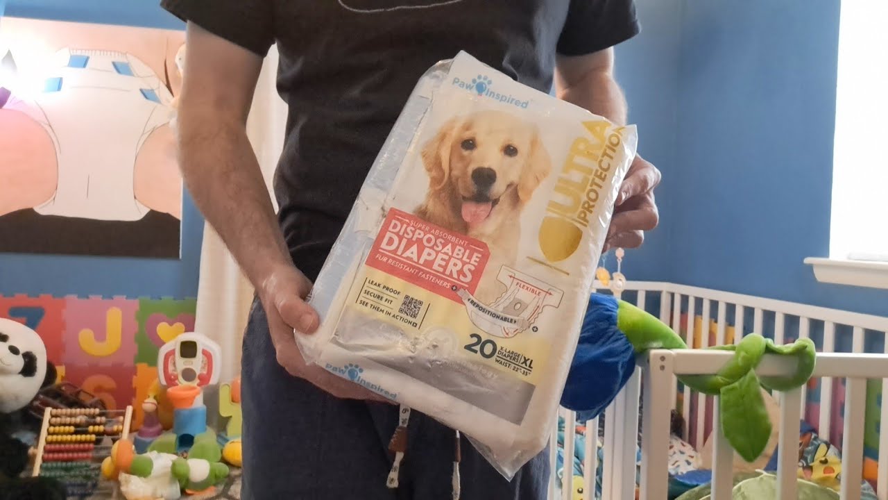 Turning a doggy diaper into an adult diaper booster to save money on incontinence supplies