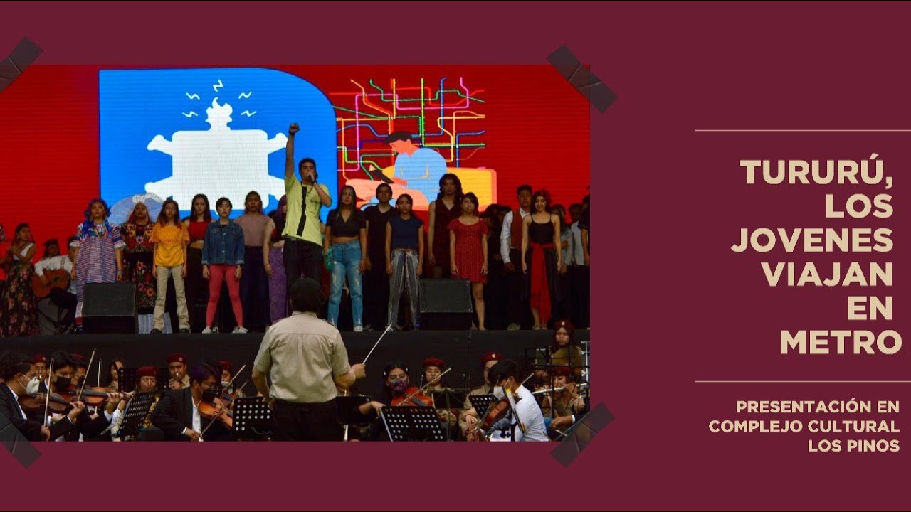 Presentación de "Tururú los jóvenes también viajan en Metro", en el