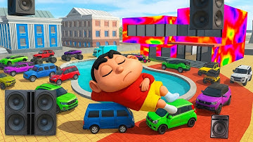 😱🎙️🎵Shinchan ka Music first lena in Indian bikes driving 3D #video 