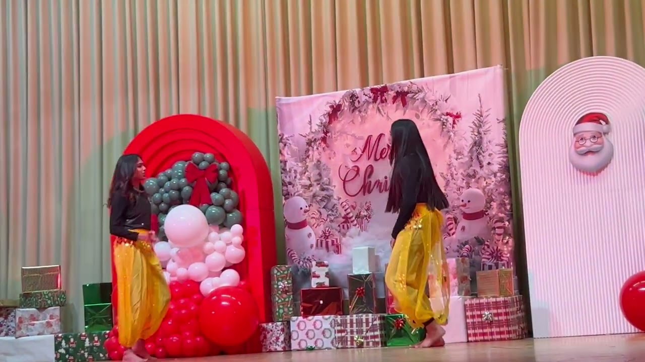 Kalyani, Abhina, and Jiya Dance NMA Christmas 2025