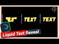 Create Liquid Text Reveal Typography | Alight Motion Tutorial