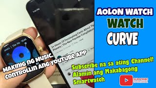 Gamit ang AOLON Watch Curve Makinig ng Music, Controllin Ang YouTube App screenshot 1