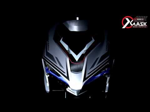 Honda Airblade 2016 lên tem Chrome xước bạc cao cấp