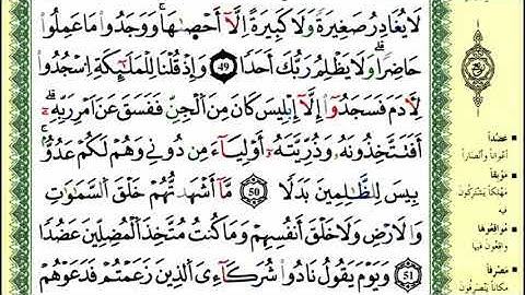 53-46: الصفحة 299 :سورة الكهف من الآية
