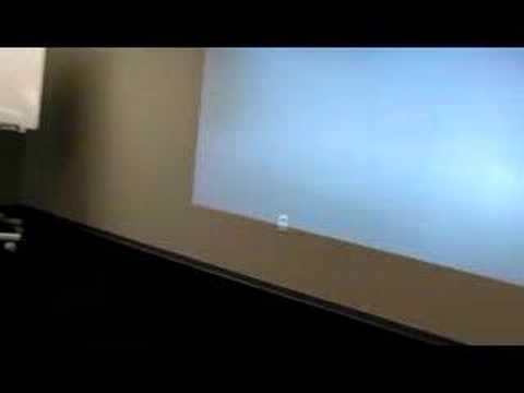 Panasonic PT-AX200U Projector - Halo 3 with 180-inch image