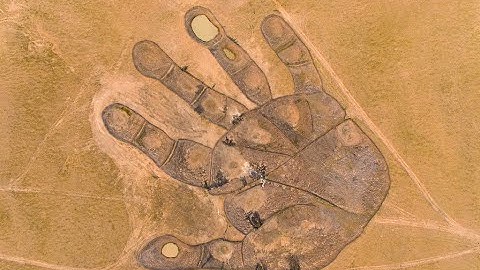 Giant Human Hand (Palm) Visible From Space!! | Google Earth - Mysterious Places