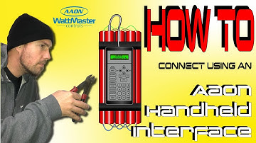 HVAC: How to connect with an Aaon Handheld interface for Orion Wattmaster controls.
