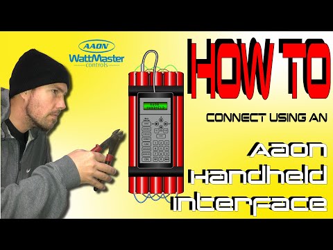 HVAC: How to connect with an Aaon Handheld interface for Orion Wattmaster controls.