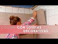 REVESTIR la PARED de la COCINA con losetas decorativas 🔨 ¡Sin OBRAS!  👩‍🔧 Decogarden