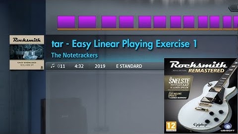 Rocksmith 2014 Guitar Easy Linear Playing Exercise 1