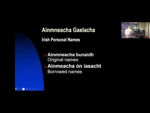 Intreoir chuig Ainmneacha agus Sloinnte Gaelacha – An Introduction to Irish Names and Surnames