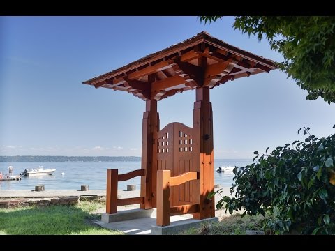 Woodworking, Japanese Garden Gate, Timber Framing - YouTube