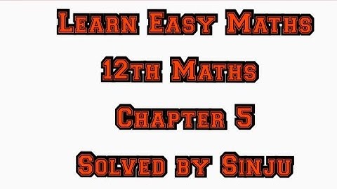 12th Maths Chapter 5 Example 5.3 Samacheer State board Tamil English medium