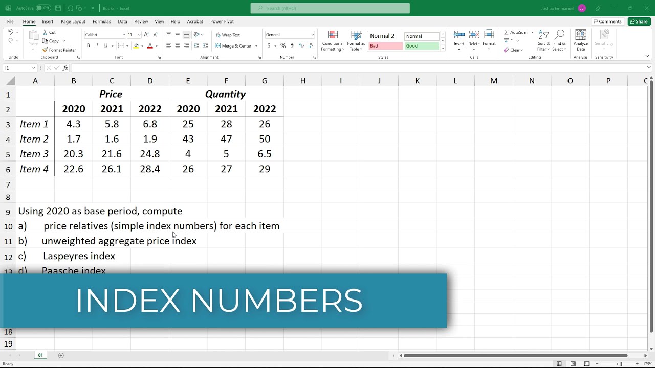index-numbers-in-excel-simple-unweighted-laspeyres-paasche-youtube