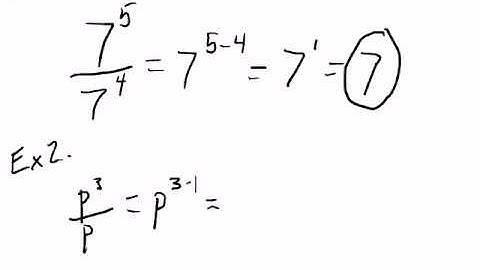 Quotient Property of Exponents