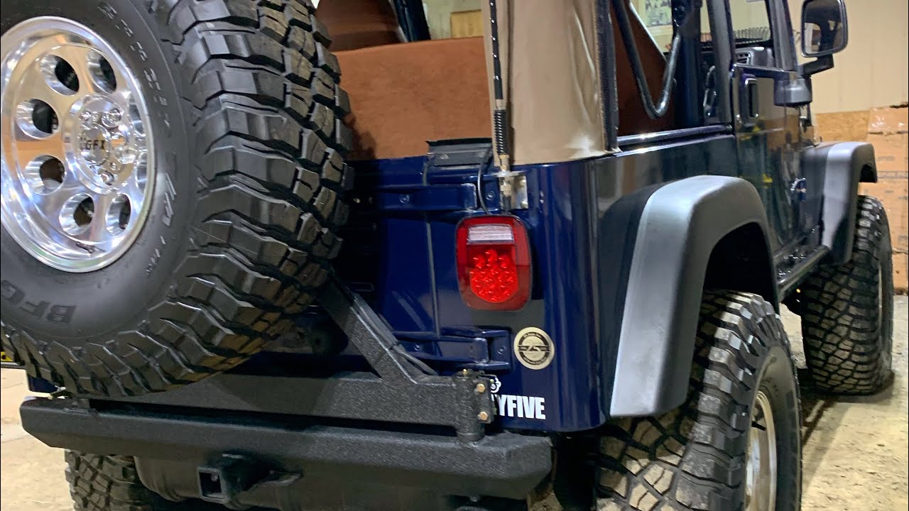 Jeep Wrangler TJ Rear Bumper & Tire Carrier Build - 2006 jeep wrangler  spare tire carrier