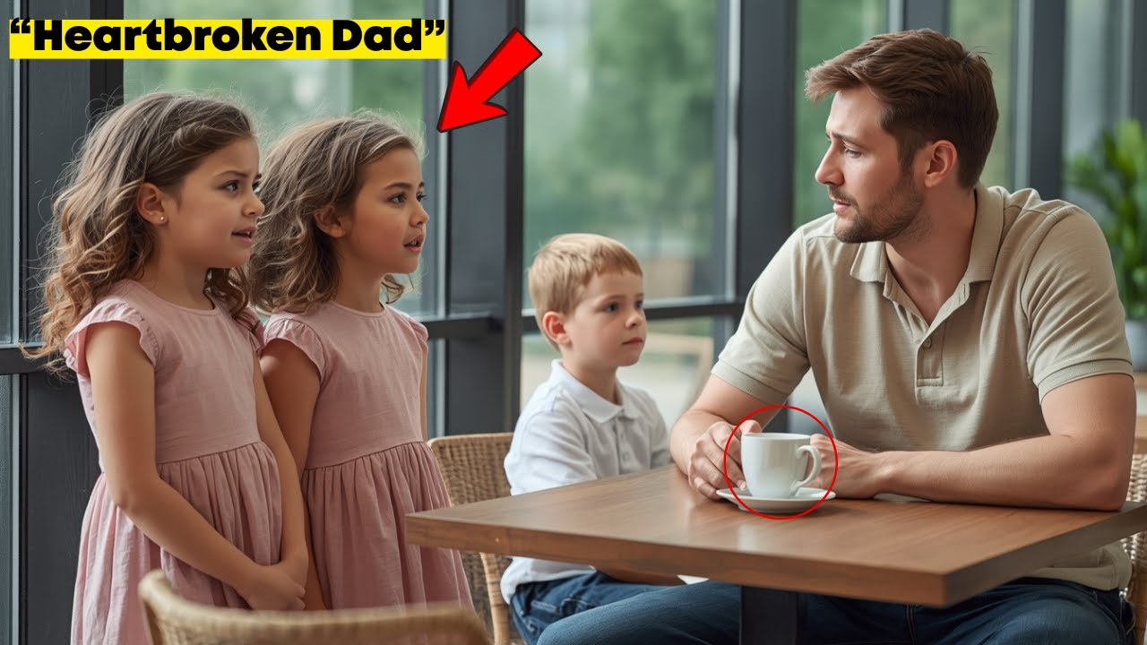 Can we eat with you?the little twin girls asked—the single dad's heart broke hearing their words.
