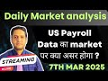 Market analysis|US Job datas impact on market|US payroll data|Nifty analysis|Sensex view|Banknifty