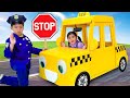 Ellie learns to drive safely speed stops and safety traffic school