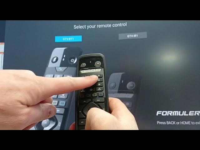 How to Setup Formuler GTV-BT1 Remote for TV control 